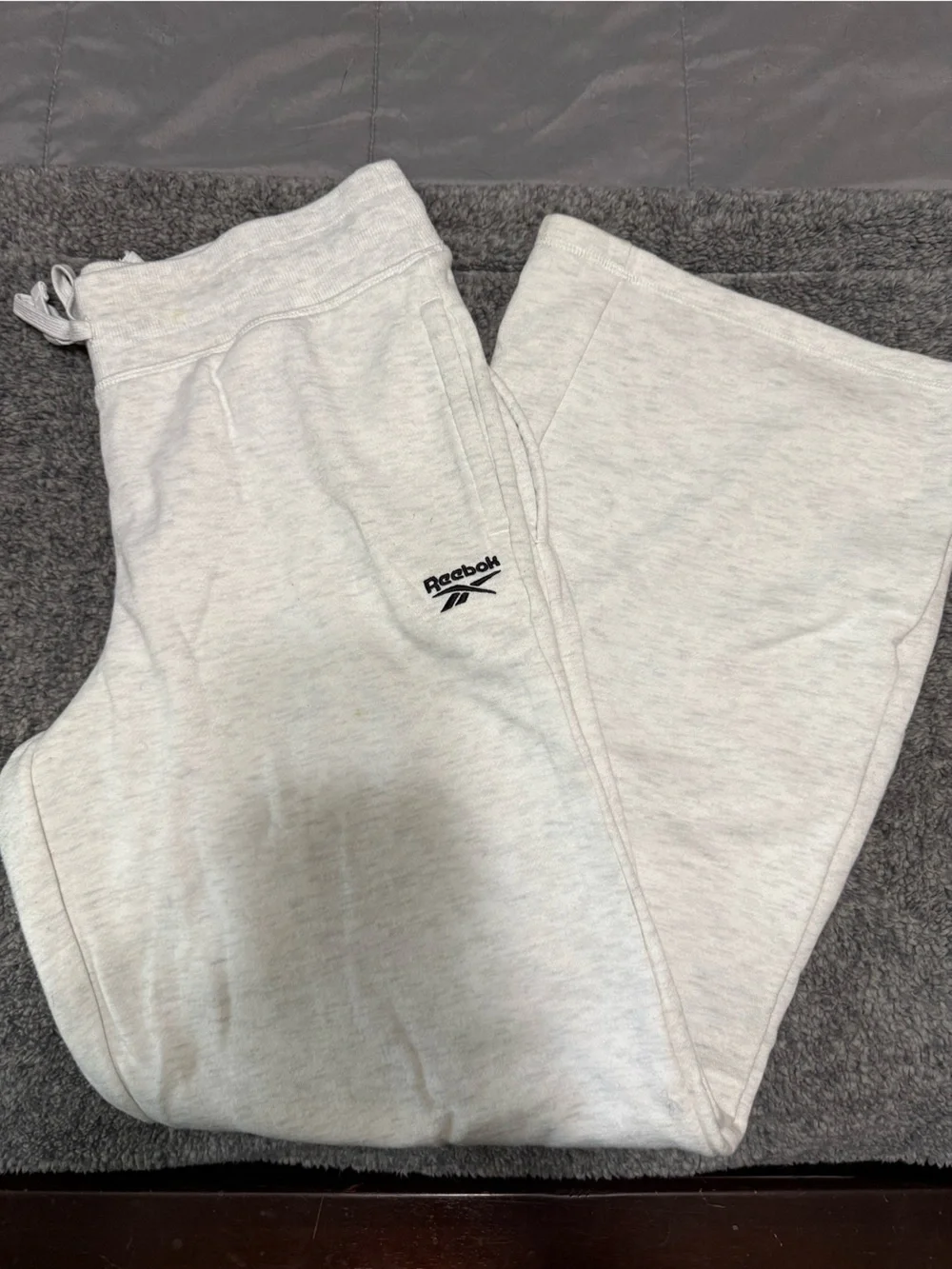 Reebok Light Heather Gray Men's Athletic Shorts